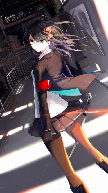 战斗型少女 手机壁纸 英气十足