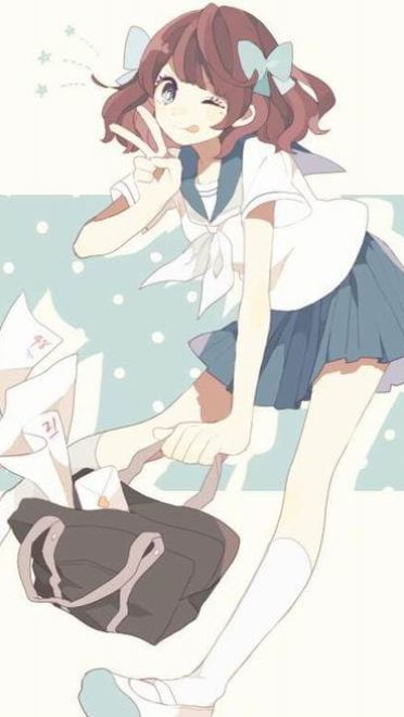 剪刀手妹纸 手机壁纸 拍照必备的姿势