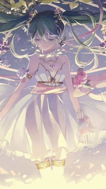 微笑女孩 桌面壁纸 花儿围绕