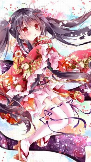 花边袖特辑 手机壁纸 可爱萌妹纸