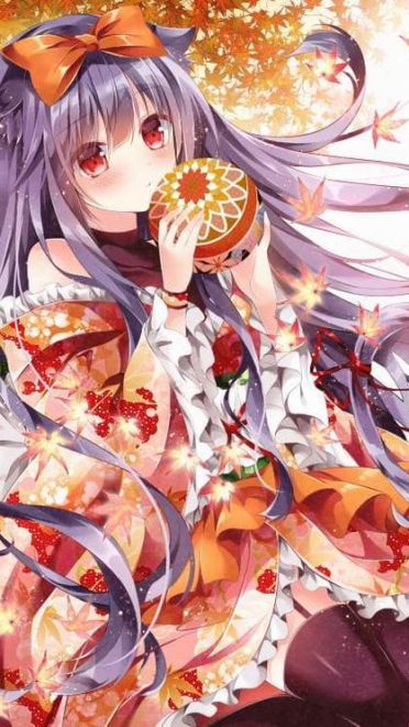 花边袖特辑 手机壁纸 可爱萌妹纸