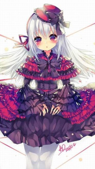 萝莉女王 手机壁纸 低调的端庄