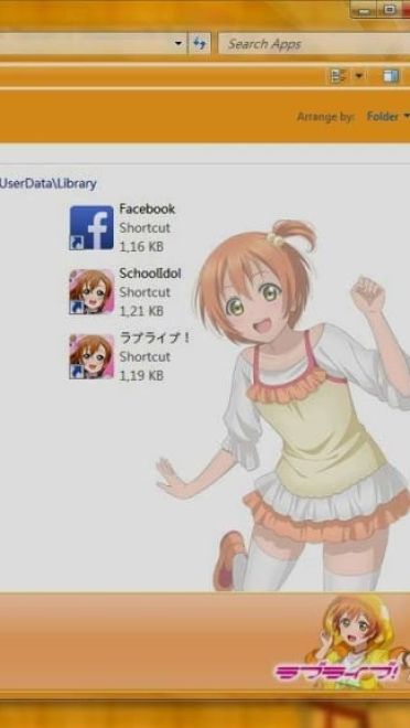 星空凛 win7主题 LoveLive!