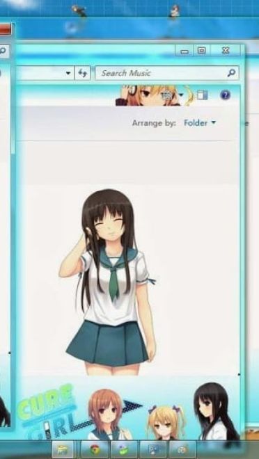 咖啡贵族 win7主题 都是妹纸