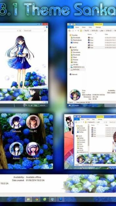 僵尸哪有那么萌 散华礼弥win8主题