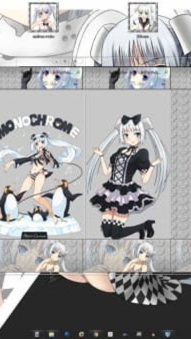 黑白小姐 win8主题 黑白交相辉映