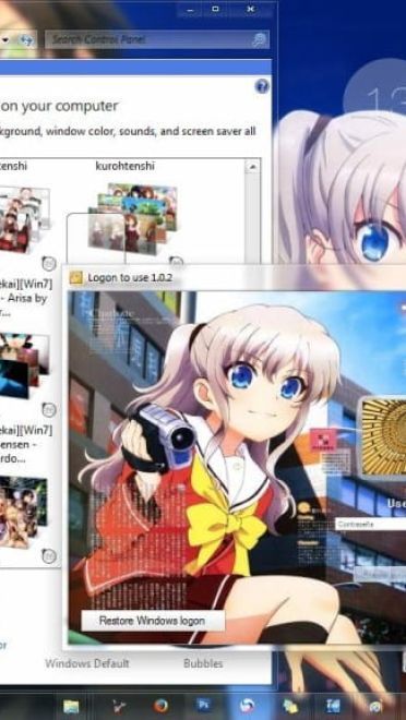 友利奈绪 win8主题 Charlotte