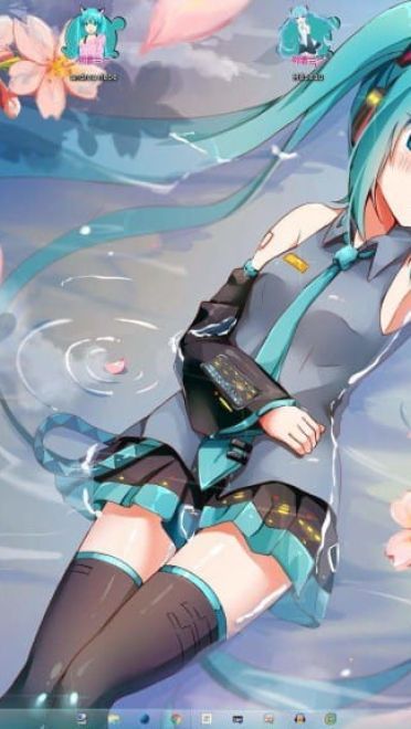 初音未来 Miku 2015 V2 win8主题