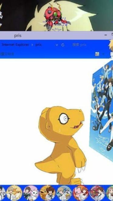 数码宝贝tri win8主题