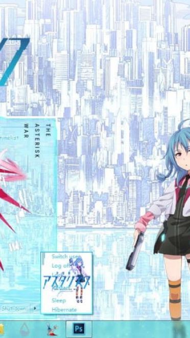 学园都市 win7主题 清新明亮的浅紫色