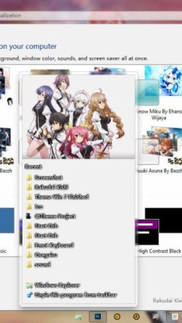 落第骑士的英雄谭 win7主题