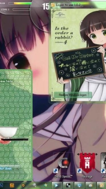 宇治松千夜 win7主题 点兔