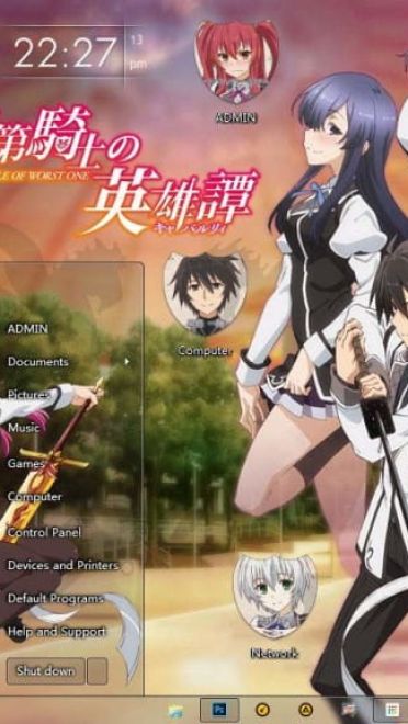 落第骑士的英雄谭 win7主题