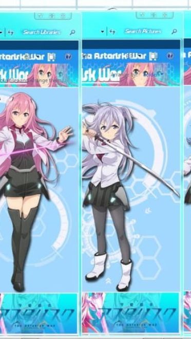 学园都市 win7主题 蓝色主调