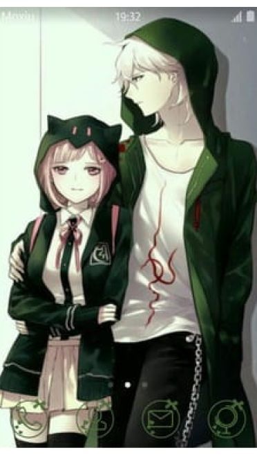 千秋&凪斗 手机主题 弹丸论破2