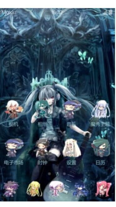 【手机主题】黑化初音未来-miku