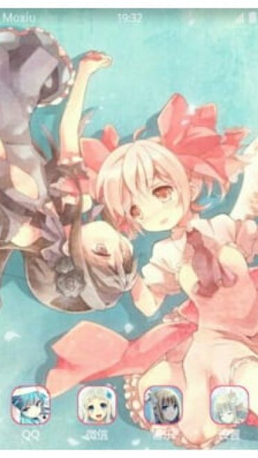 【手机主题】魔法少女小圆—焰和小圆