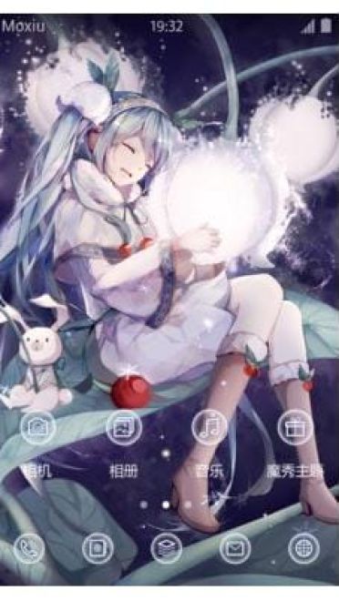 【手机主题】初音妹子、miku—雪初音