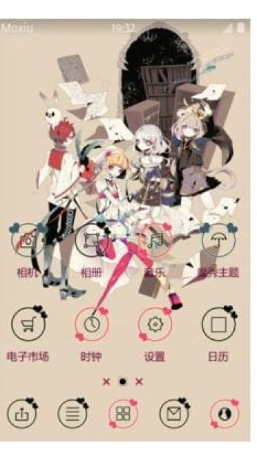 【手机主题】哥特风 美仑插画 手机桌面萌化