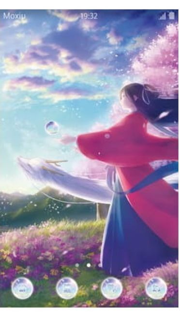 飘扬的发 手机主题 放飞的梦想