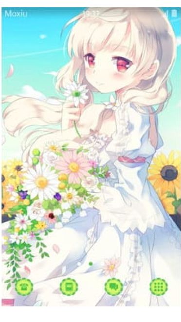 萌萌花之女孩手机主题