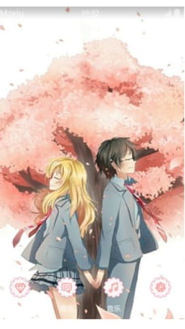 四月是你的谎言 手机主题 樱树下的浪漫
