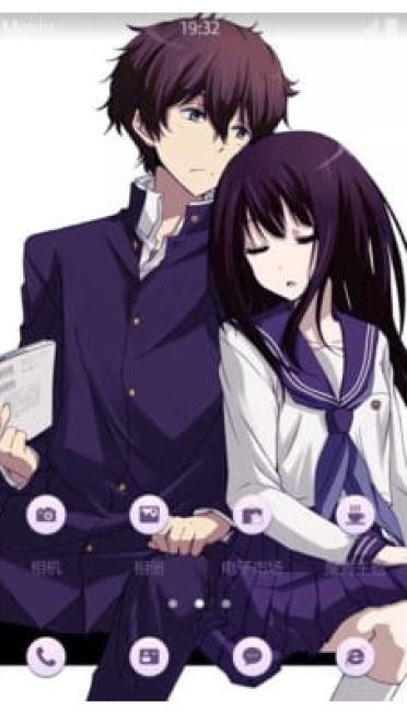 折木奉太郎&千反田爱瑠 手机主题 冰菓