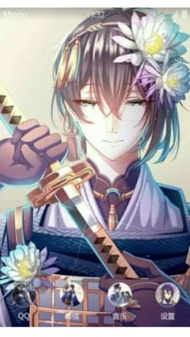 三日月宗近 手机主题 帅气的爷爷