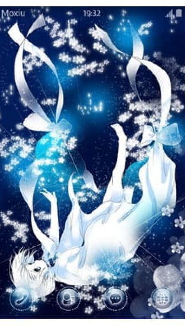 白衣女孩 手机主题 坠落天使