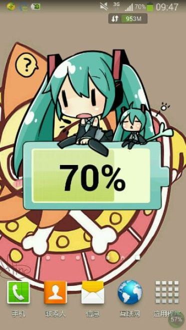 爪机电量提醒初音版(*￣▽￣)y （安卓版）