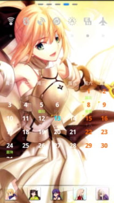 【安卓GO】FATE-saber彩绘玻璃GO主题