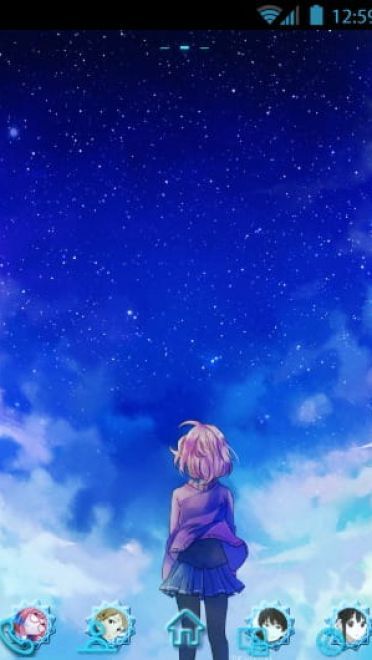 【安卓萌化】夜空~境界的彼方~GO主题
