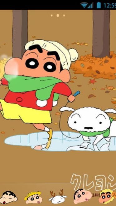 【安卓萌化合集】童年向 蜡笔小新安卓GO主题锁