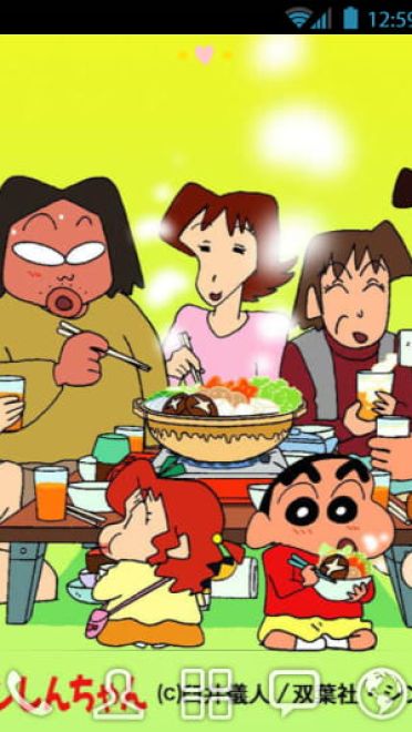 【安卓萌化合集】童年向 蜡笔小新安卓GO主题锁