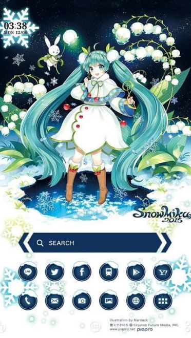 【安卓萌化】【搬运】 雪初音手机主题