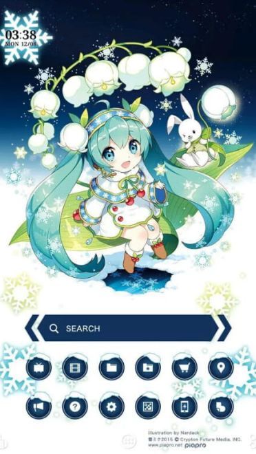 【安卓萌化】【搬运】 雪初音手机主题