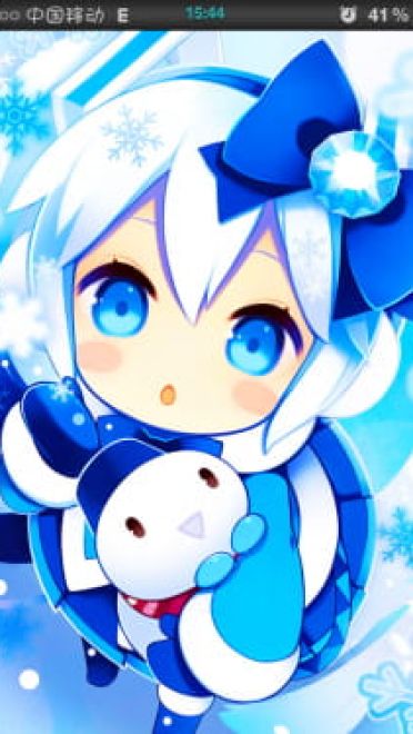 【苹果主题】冬季雪初音4/4s WB主题5.X.X和6.X.X可用