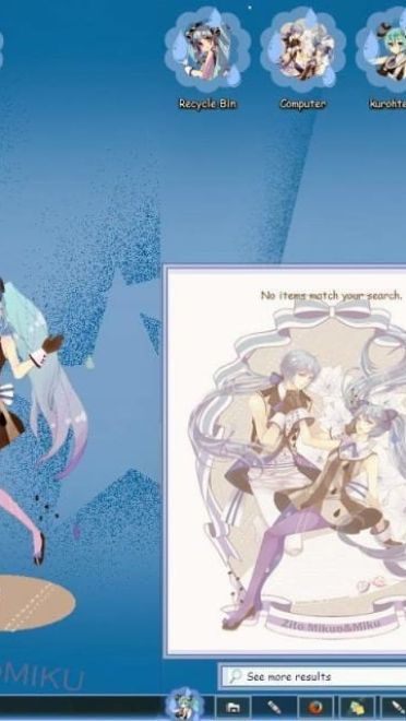 【win7主题】初音未来 miku小公举电脑主题
