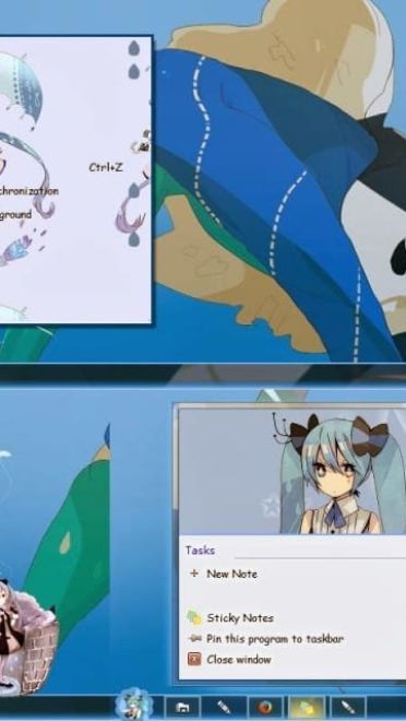 【win7主题】初音未来 miku小公举电脑主题