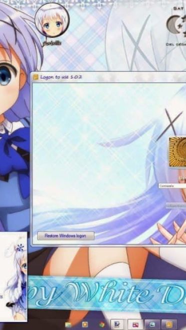 【win7主题】香风智乃——请问您今天要来点兔子