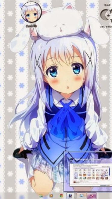 【win7主题】香风智乃——请问您今天要来点兔子