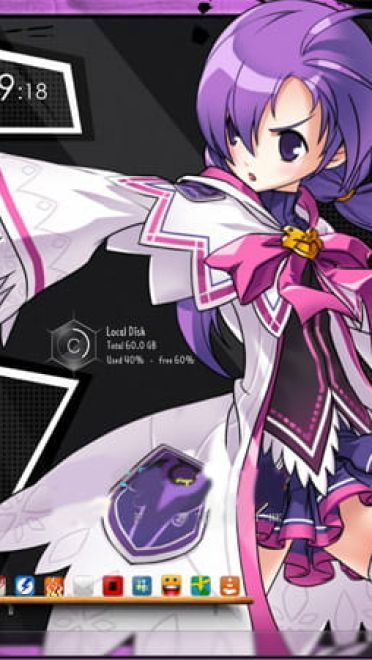 【win7主题】艾尔之光 爱莎 电脑主题