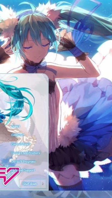 【win7主题】世界第一公主殿下miku 生日来一发电