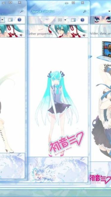 【win7主题】世界第一公主殿下miku 生日来一发电