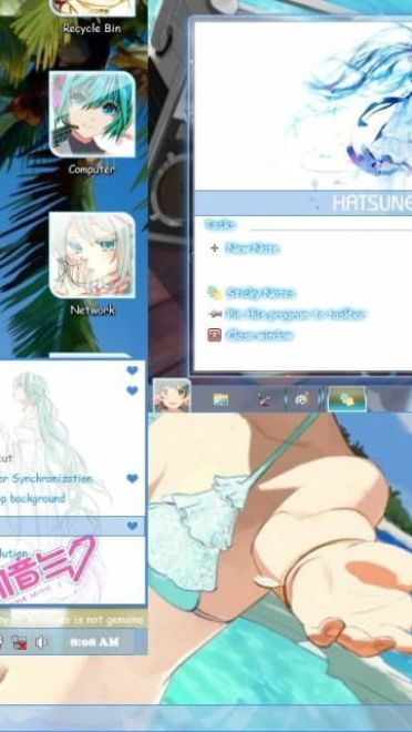 【win7主题】世界第一公主殿下miku 生日来一发电