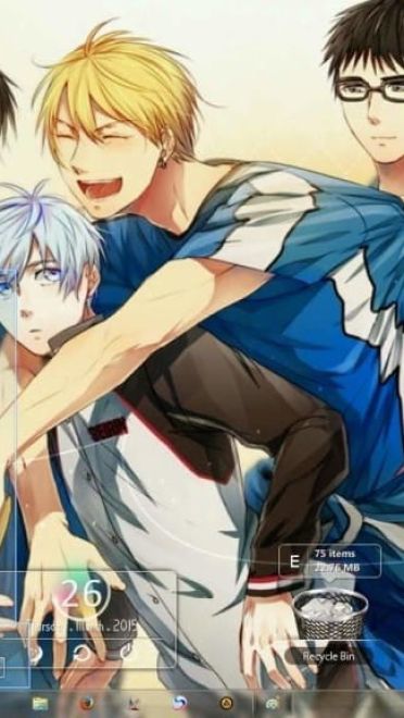 【win7主题】黑子的篮球帅气电脑win7主题