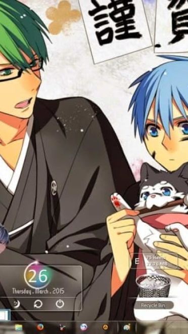 【win7主题】黑子的篮球帅气电脑win7主题