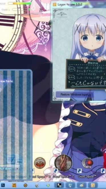 香风智乃 win7主题 点兔