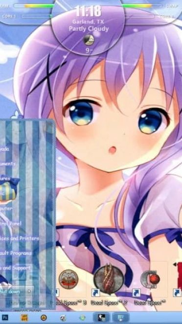 香风智乃 win7主题 点兔