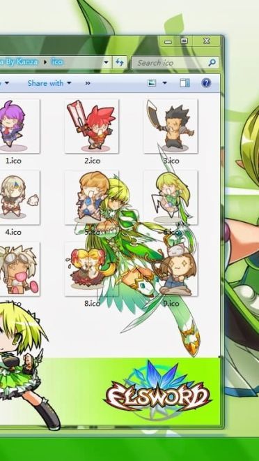 【win7主题】艾尔之光~森林的颜色~